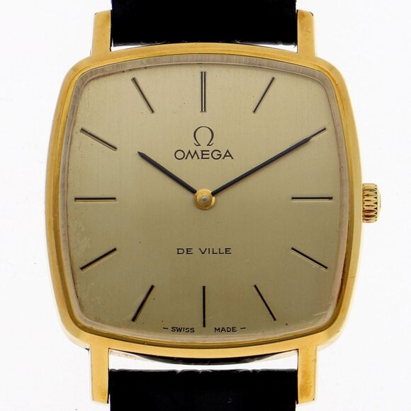 OMEGA Watches 111.0149 Gold Plated/leather Hand Winding - Picture 1 of 6